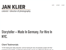 Tablet Screenshot of janklier.com